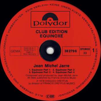 LP Jean-Michel Jarre: Equinoxe 653814