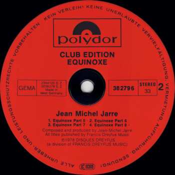 LP Jean-Michel Jarre: Equinoxe 653814