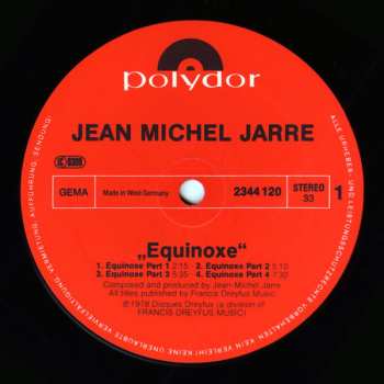 LP Jean-Michel Jarre: Equinoxe 654034