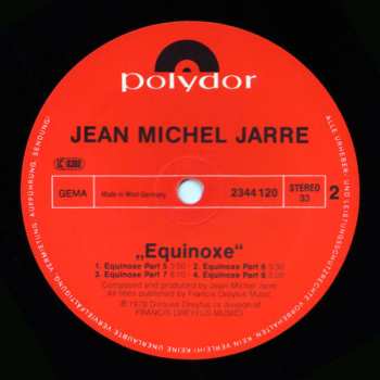 LP Jean-Michel Jarre: Equinoxe 654034