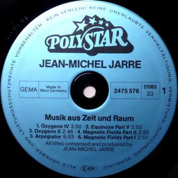 LP Jean-Michel Jarre: Musik Aus Zeit Und Raum 655643