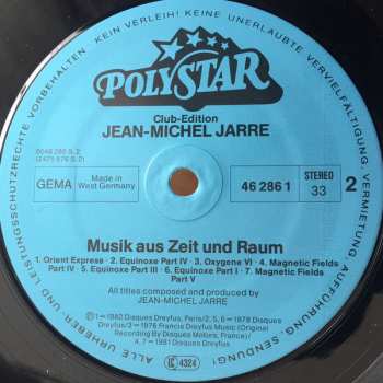 LP Jean-Michel Jarre: Musik Aus Zeit Und Raum 652759