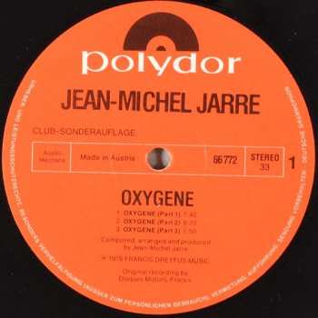 LP Jean-Michel Jarre: Oxygène 649787