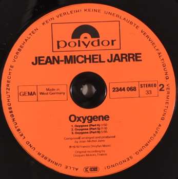 LP Jean-Michel Jarre: Oxygene 655664