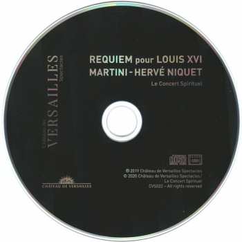 CD Jean-Paul-Egide Martini: Requiem Pour Louis XVI 599404