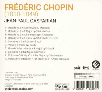 CD Frédéric Chopin: 4 Ballads, Polonaises, Waltzes, Nocturnes 546113