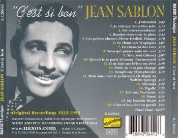 CD Jean Sablon: C'est Si Bon 297952