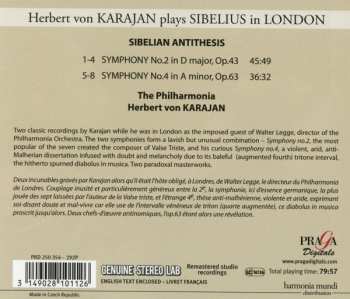 CD Herbert von Karajan: Symphonies No.2, Op.43, No.4 Op.63 556802