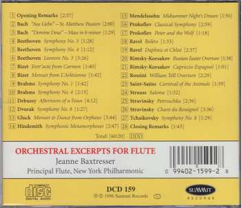 CD Jeanne Baxtresser: Orchestral Excerpts For Flute (With Spoken Commentary) 267416