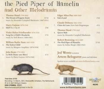 CD Jed Wentz: The Pied Piper Of Hamelin And Other Melodramas 572862