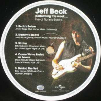 3LP Jeff Beck: Jeff Beck Performing This Week...Live At Ronnie Scott's LTD | CLR 631257