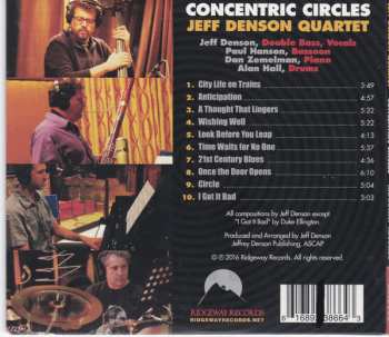 CD Jeff Denson Quartet: Concentric Circles 546883