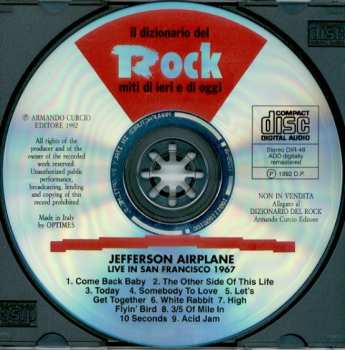 CD Jefferson Airplane: Live In San Francisco 1967 524303