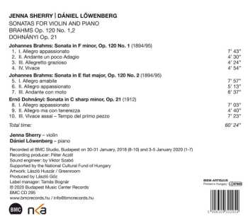 CD Jenna Sherry: Sonatas For Violin And Piano 557739