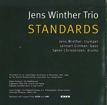 CD Jens Winther Trio: Standards 545507