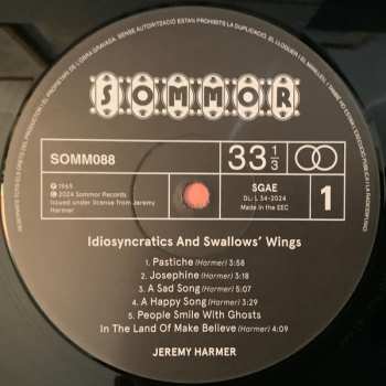 LP Jeremy Harmer: Idiosyncratics And Swallows Wings 607847