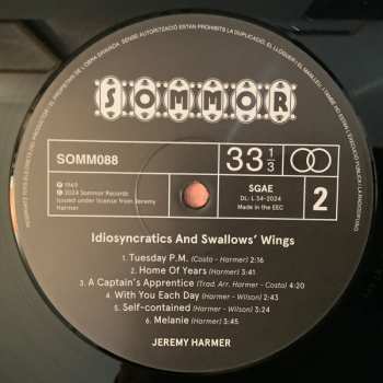 LP Jeremy Harmer: Idiosyncratics And Swallows Wings 607847