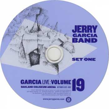 CD The Jerry Garcia Band: GarciaLive : Volume 19 Oakland Coliseum Arena, October 31, 1992 DIGI 408651