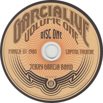 3CD The Jerry Garcia Band: GarciaLive Volume One (March 1st, 1980 Capitol Theatre) 604277