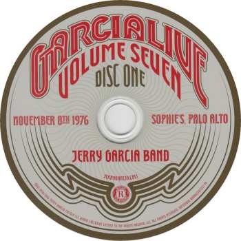 2CD The Jerry Garcia Band: GarciaLive Volume Seven (November 8th 1976 Sophie's, Palo Alto) 604825