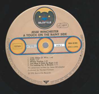 LP Jesse Winchester: A Touch On The Rainy Side 489567