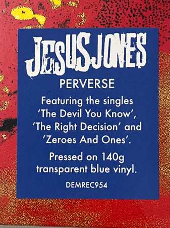 LP Jesus Jones: Perverse CLR 588306