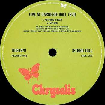 2LP Jethro Tull: Live At Carnegie Hall 1970 LTD 585762