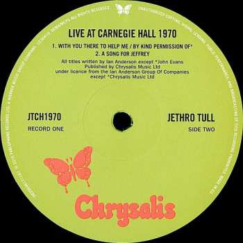 2LP Jethro Tull: Live At Carnegie Hall 1970 LTD 585762