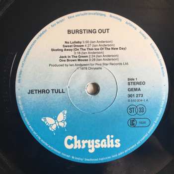 2LP Jethro Tull: Live - Bursting Out 644824