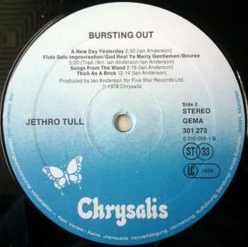 2LP Jethro Tull: Live - Bursting Out 666712