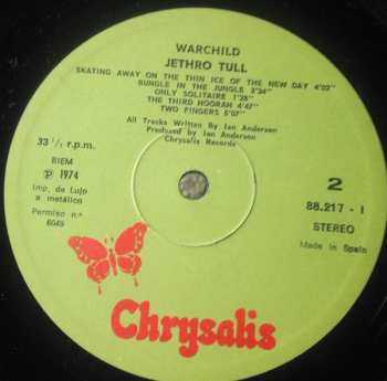 LP Jethro Tull: War Child 638740