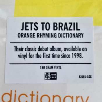 2LP Jets To Brazil: Orange Rhyming Dictionary 580209