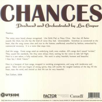 LP Jill Barber: Chances CLR | LTD 562563