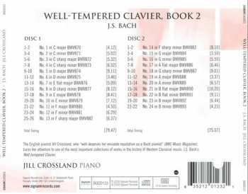 2CD Jill Crossland: J. S. Bach Well-tempered Clavier, Book 2 337458