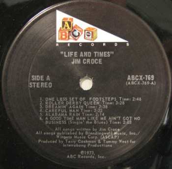 LP Jim Croce: Life And Times 656360