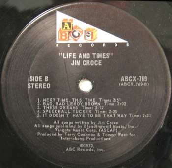 LP Jim Croce: Life And Times 656360