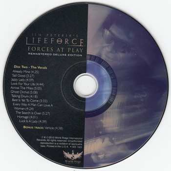 2CD Jim Peterik's Lifeforce: Forces At Play (Remastered Deluxe Edition) DLX 639432