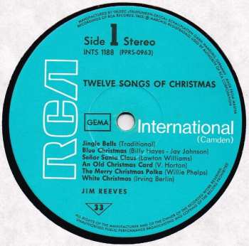 LP Jim Reeves: Twelve Songs Of Christmas 623868