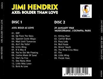 2CD Jimi Hendrix: Axis: Bolder Than Love 629035