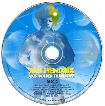 2CD Jimi Hendrix: Axis: Bolder Than Love 629035