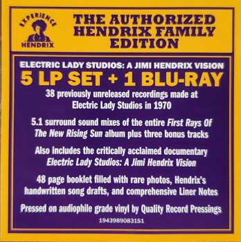 5LP/Box Set/Blu-ray Jimi Hendrix: Electric Lady Studios: A Jimi Hendrix Vision 630674