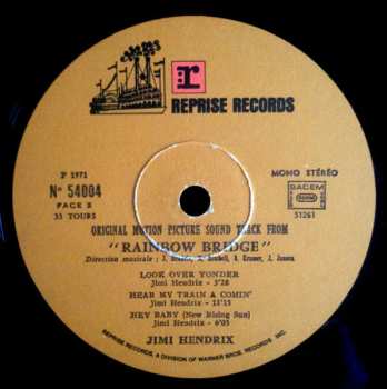 LP Jimi Hendrix: Rainbow Bridge - Original Motion Picture Sound Track 646747