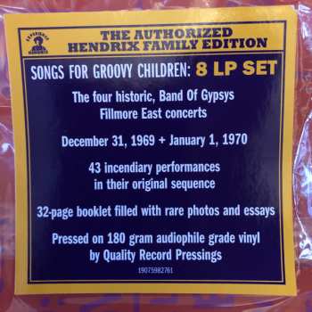 8LP/Box Set Jimi Hendrix: Songs For Groovy Children (The Fillmore East Concerts) 33548