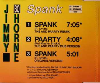 CD Jimmy "Bo" Horne: Spank (And Paarty Remix)  649926