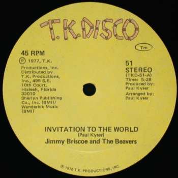 Album Jimmy Briscoe And The Beavers: Invitation To The World