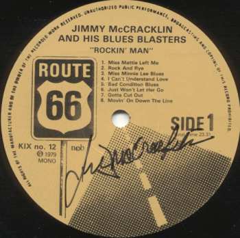 LP Jimmy McCracklin And His Blues Blasters: Rockin' Man 596669