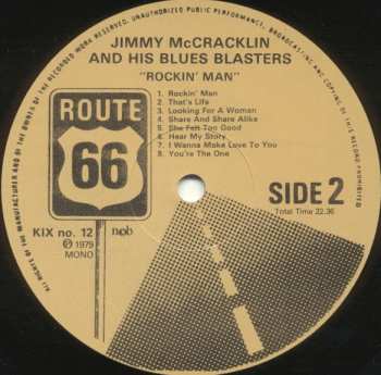 LP Jimmy McCracklin And His Blues Blasters: Rockin' Man 596669