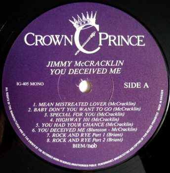 LP Jimmy Mccracklin: You Deceived Me (Jimmy McCracklin Sings The Blues) 565102