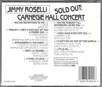 CD Jimmy Roselli: Sold Out: Carnegie Hall Concert 547038