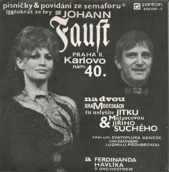 Album Jiří Suchý: Dr Johann Faust, Praha II., Karlovo Nám. 40